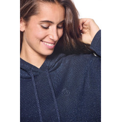 Sweat Harcour Swambo femme Marine paillettes Bleu marine