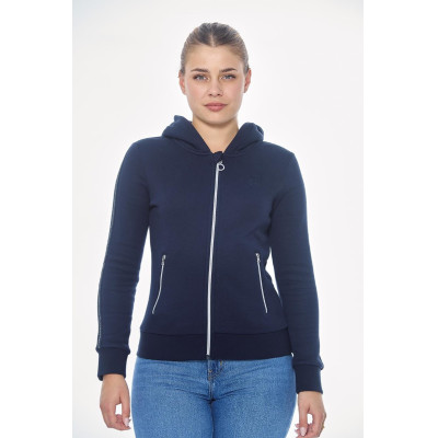 Sweat Zip Harcour Sworm femme Marine