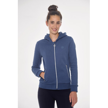 Sweat Zip Harcour Sworm femme Steel Blue Bleu