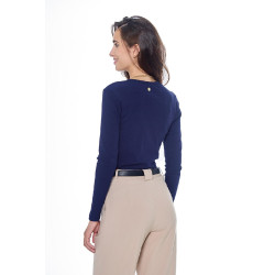 Tee-Shirt Harcour Pipalo manches longues femme Marine Bleu marine