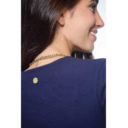 Tee-Shirt Harcour Pipalo manches longues femme Marine Bleu marine