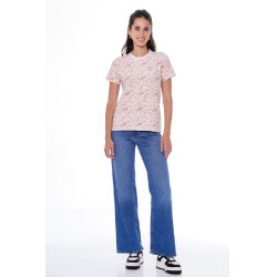 Tee-shirt Harcour Tabatha Jouy Jaune Tee-shirt Harcour Tabatha Jouy Jaune