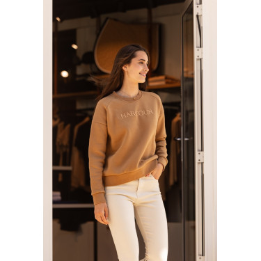 Sweat Harcour Sirius femme Café glacé / sable Marron