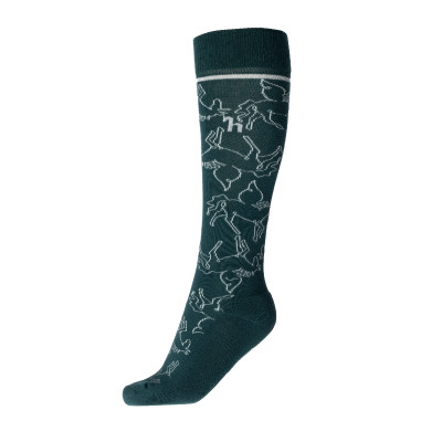 Chaussettes d'hiver Horze enfant Pegasus Vert d'eau foncé