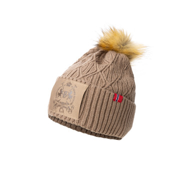 Bonnet B Vertigo tricoté Faye Brun boue Beige Bonnet B Vertigo tricoté Faye Brun boue Beige