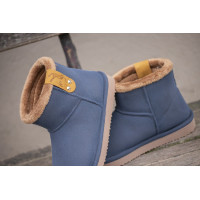 Boots Pénélope Marine / marron Bleu