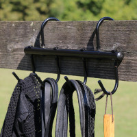 Porte-filet à crochets pliant Hennie Noir Porte-filet à crochets pliant Hennie Noir
