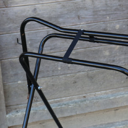 Porte-selle pliant 4 pieds Hennie Noir