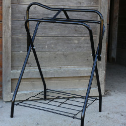 Porte-selle pliant 4 pieds Hennie Noir