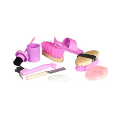 Coffret de pansage pour enfants Horze Rose Coffret de pansage pour enfants Horze Rose