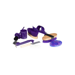 Coffret de pansage pour enfants Horze Violet Coffret de pansage pour enfants Horze Violet