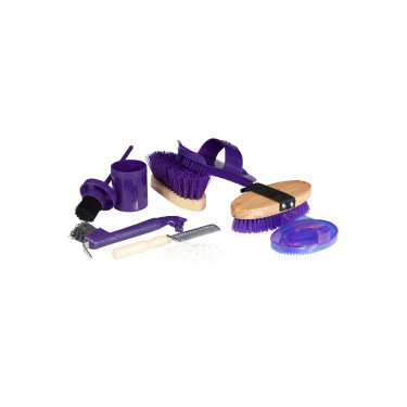 Coffret de pansage pour enfants Horze Violet Coffret de pansage pour enfants Horze Violet