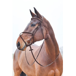 Bridon à muserolle croisée Prescott Horze Marron