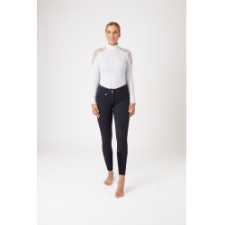 Pantalon Horze Grand Prix basanes silicone femme Bleu foncé Pantalon Horze Grand Prix basanes silicone femme Bleu foncé