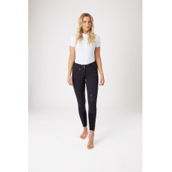 Pantalon Horze Grand Prix à fond silicone femme Bleu foncé Pantalon Horze Grand Prix à fond silicone femme Bleu foncé