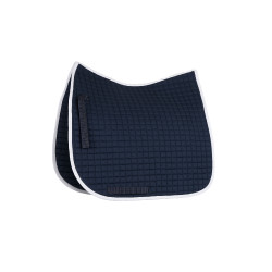 Tapis de selle de dressage Horze River Bleu foncé / blanc Tapis de selle de dressage Horze River Bleu foncé / blanc
