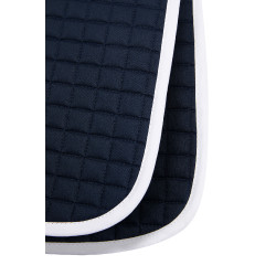 Tapis de selle de dressage Horze River Bleu foncé / blanc Tapis de selle de dressage Horze River Bleu foncé / blanc