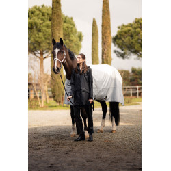 Couverture imperméable Nevada Horze 600 deniers Gris brillant Couverture imperméable Nevada Horze 600 deniers Gris brillant