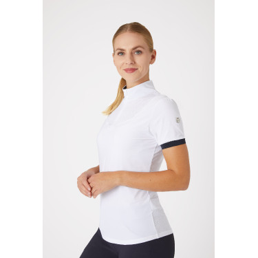Polo technique Horze Taylor femme Blanc