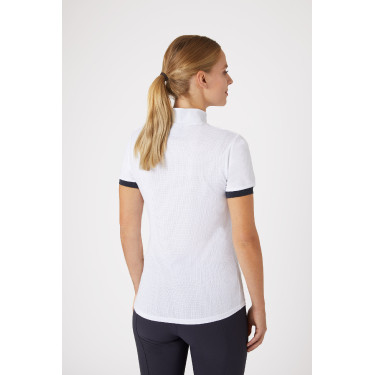 Polo technique Horze Taylor femme Blanc