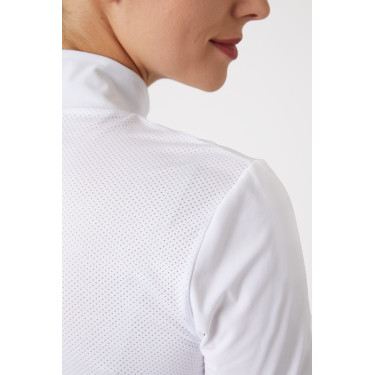 Polo technique Horze Taylor femme Blanc