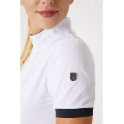 Polo technique Horze Taylor femme Blanc