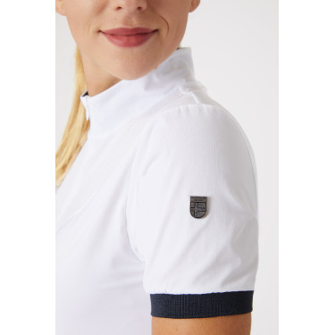 Polo technique Horze Taylor femme Blanc