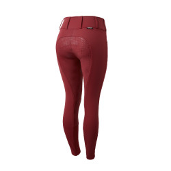 Pantalon Thermo Grand Prix Horze avec fond peau silicone femme Rouge profond