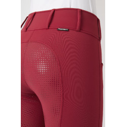 Pantalon Thermo Grand Prix Horze avec fond peau silicone femme Rouge profond