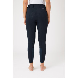 Pantalon Thermo Grand Prix Horze avec fond peau silicone femme Bleu nuit