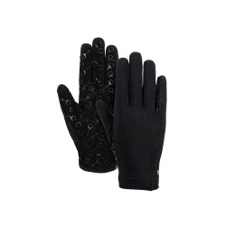 Gants d'équitation avec paume silicone enfant Horze Noir Gants d'équitation avec paume silicone enfant Horze Noir