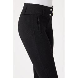Pantalon d'équitation à basanes cuir Daniela femme Horze Noir Pantalon d'équitation à basanes cuir Daniela femme Horze Noir