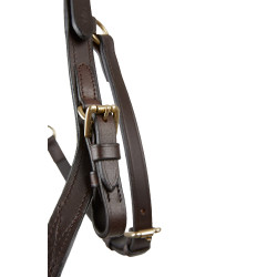 Bridon combiné Orlando Horze bitless en cuir Marron Bridon combiné Orlando Horze bitless en cuir Marron