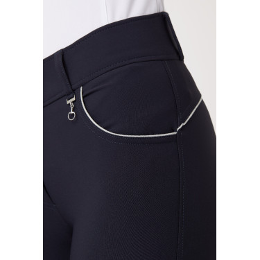 Pantalon d'équitation taille haute fond intégral silicone Aubrey femme Horze Pantalon d'équitation taille haute fond intégral silicone Aubrey femme Horze