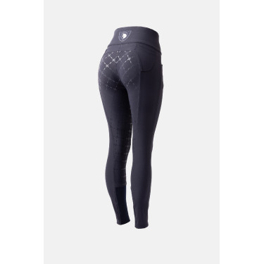 Pantalon à fond peau Désirée silicone et taille haute femme Horze Pantalon à fond peau Désirée silicone et taille haute femme Horze