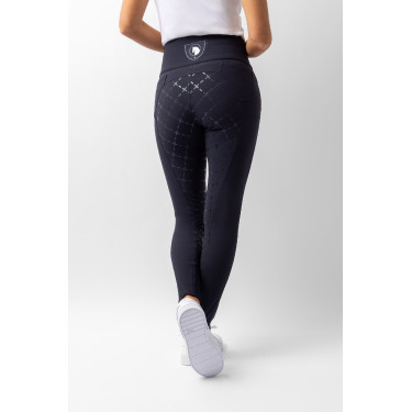 Pantalon à fond peau Désirée silicone et taille haute femme Horze Pantalon à fond peau Désirée silicone et taille haute femme Horze