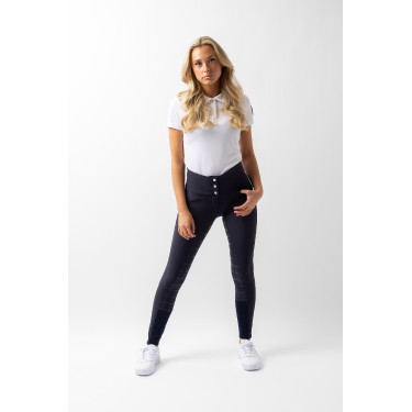 Pantalon à fond peau Désirée silicone et taille haute femme Horze Pantalon à fond peau Désirée silicone et taille haute femme Horze