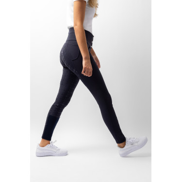 Pantalon à fond peau Désirée silicone et taille haute femme Horze Pantalon à fond peau Désirée silicone et taille haute femme Horze