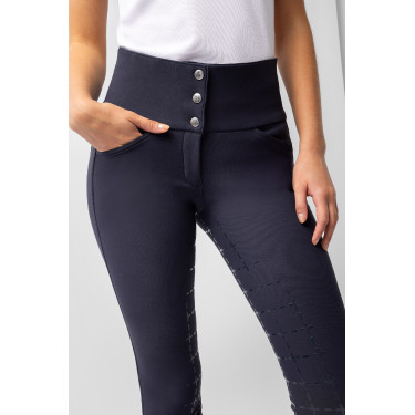 Pantalon à fond peau Désirée silicone et taille haute femme Horze Pantalon à fond peau Désirée silicone et taille haute femme Horze