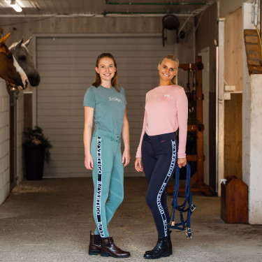 Pantalon d'équitation fonctionnel taille haute fond intégral silicone Angelika femme B Vertigo Pantalon d'équitation fonctionnel taille haute fond intégral silicone Angelika femme B Vertigo