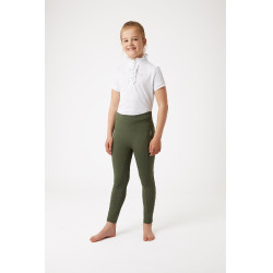 Legging à fond intégral Gillian pour enfant Horze Vert kaki beetle Legging à fond intégral Gillian pour enfant Horze Vert kaki beetle