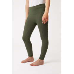 Legging à fond intégral Gillian pour enfant Horze Vert kaki beetle Legging à fond intégral Gillian pour enfant Horze Vert kaki beetle