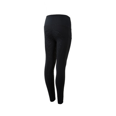 Legging à fond intégral Gillian pour enfant Horze Noir Legging à fond intégral Gillian pour enfant Horze Noir