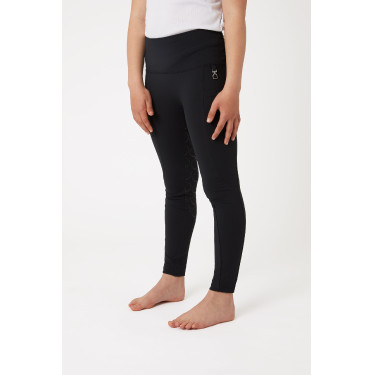 Legging à fond intégral Gillian pour enfant Horze Noir Legging à fond intégral Gillian pour enfant Horze Noir