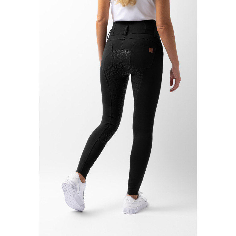 Pantalon d'équitation taille haute Tara silicone fond intégral femme Horze Pantalon d'équitation taille haute Tara silicone fond intégral femme Horze