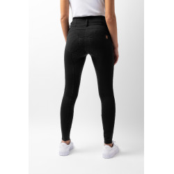 Pantalon d'équitation taille haute Tara silicone fond intégral femme Horze Noir Pantalon d'équitation taille haute Tara silicone fond intégral femme Horze Noir