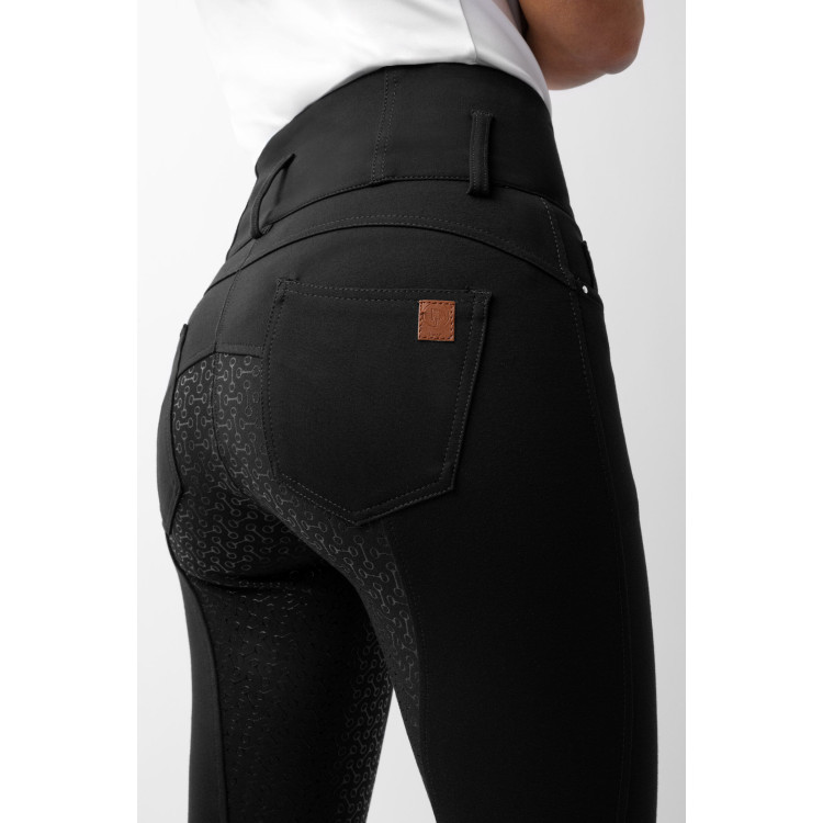 Pantalon d'équitation taille haute Tara silicone fond intégral femme Horze Pantalon d'équitation taille haute Tara silicone fond intégral femme Horze