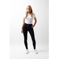 Pantalon d'équitation taille haute Tara silicone fond intégral femme Horze Bleu marine foncé Pantalon d'équitation taille haute Tara silicone fond intégral femme Horze Bleu marine foncé