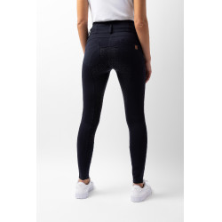Pantalon d'équitation taille haute Tara silicone fond intégral femme Horze Bleu marine foncé Pantalon d'équitation taille haute Tara silicone fond intégral femme Horze Bleu marine foncé