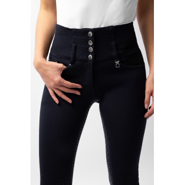 Pantalon d'équitation taille haute Tara silicone fond intégral femme Horze Pantalon d'équitation taille haute Tara silicone fond intégral femme Horze